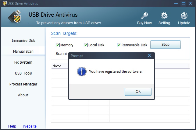 Flash drive virus remover