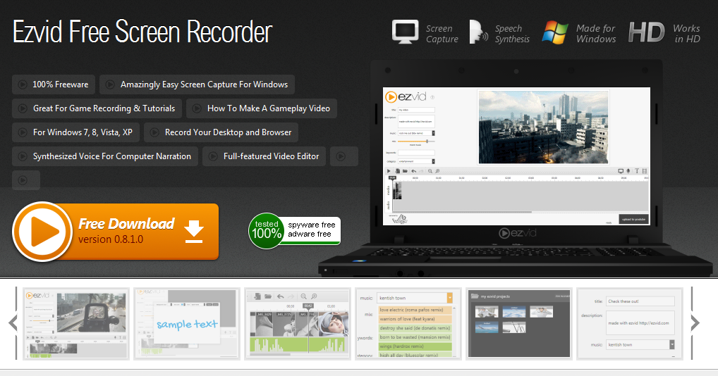 screen recorder windows 10 video