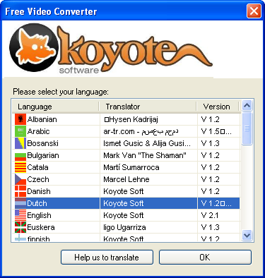 koyote free video converter gratuit